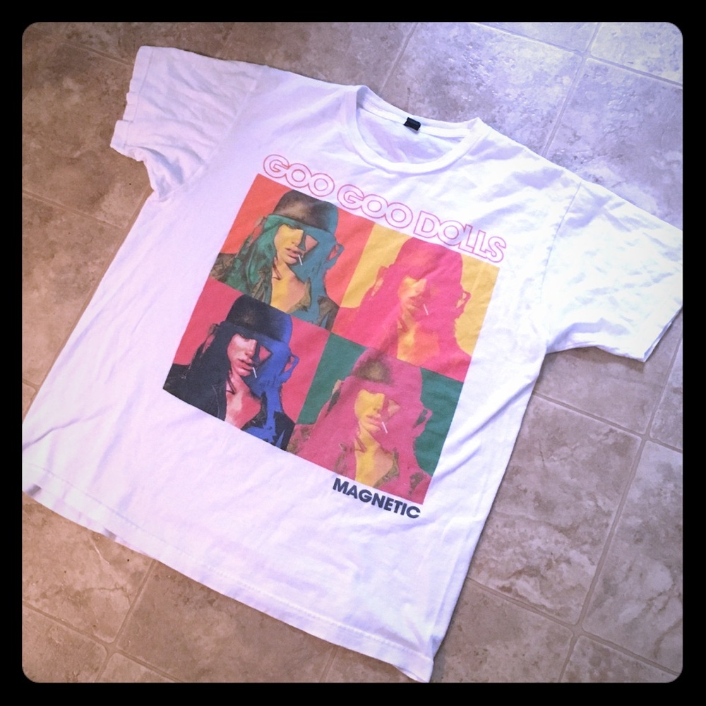 Vintage GOO GOO DOLLS Magnetic Concert T-Shirt L